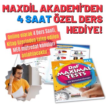4 Saat Online Ders Hediyeli DaF maximal Tests A1.1 - Görsel 12