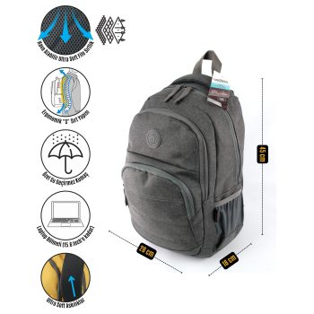 qoolbag Sandero Okul Çantası - gri - Görsel 6