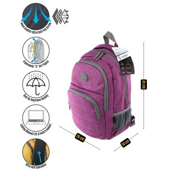 qoolbag Sandero Okul Çantası - mor - Görsel 7