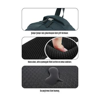 qoolbag Space Okul Çantası - Gri - Görsel 6