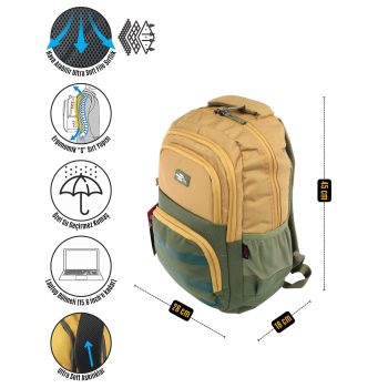 qoolbag Space Okul Çantası - Bej - Görsel 6