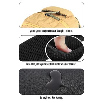 qoolbag Space Okul Çantası - Bej - Görsel 7