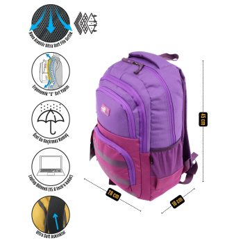 qoolbag Space Okul Çantası - Mor - Görsel 7