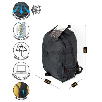 qoolbag Jester Okul Çantası - siyah - Görsel 12