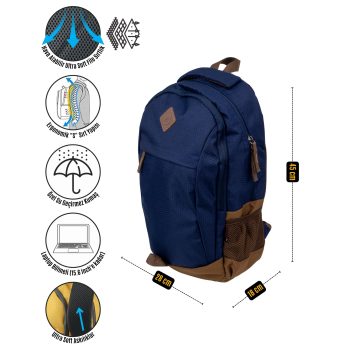 qoolbag Jester Okul Çantası - lacivert - Görsel 14