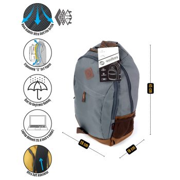 qoolbag Jester Okul Çantası - gri - Görsel 9