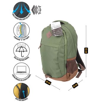 qoolbag Jester Okul Çantası - haki - Görsel 11
