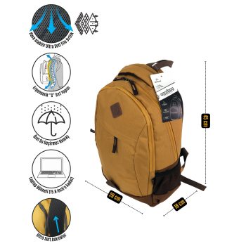 qoolbag Jester Okul Çantası - hardal - Görsel 6