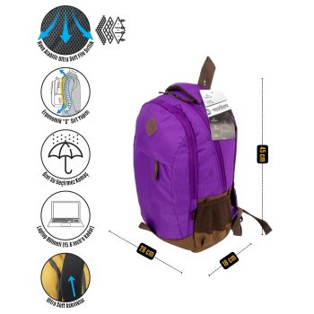 qoolbag Jester Okul Çantası - lila - Görsel 6
