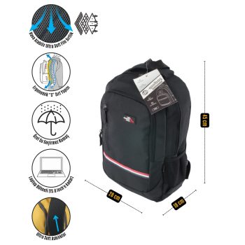 qoolbag Corsa Okul Çantası - siyah - Görsel 8