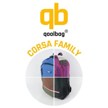 qoolbag Corsa Okul Çantası - saks - Görsel 2