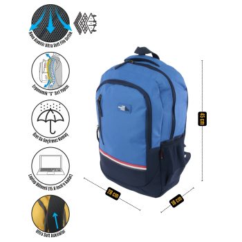 qoolbag Corsa Okul Çantası - saks - Görsel 8