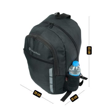 qoolbag Columbus Okul Sırt Çantası - Siyah - Görsel 10