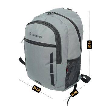 qoolbag Columbus Okul Sırt Çantası - Gri - Görsel 8