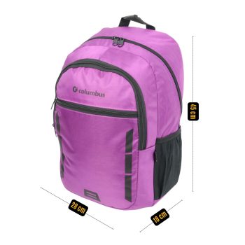 qoolbag Columbus Okul Sırt Çantası - Mor - Görsel 8