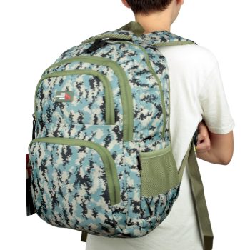 qoolbag Kamuflaj Okul Sırt Çantası - Bej - Görsel 9
