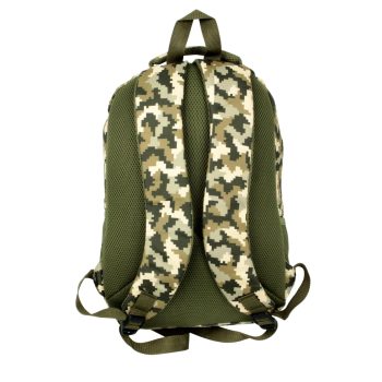 qoolbag Kamuflaj Okul Sırt Çantası - Kahverengi - Görsel 5