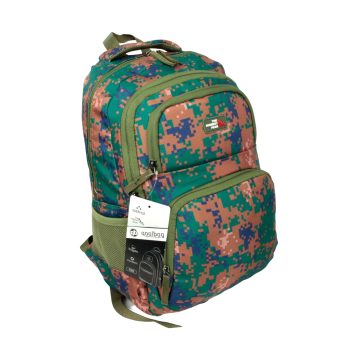 qoolbag Kamuflaj Okul Sırt Çantası - Kiremit Rengi - Görsel 6