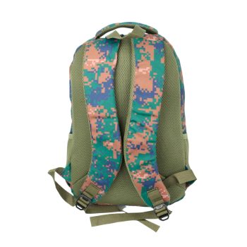 qoolbag Kamuflaj Okul Sırt Çantası - Kiremit Rengi - Görsel 4